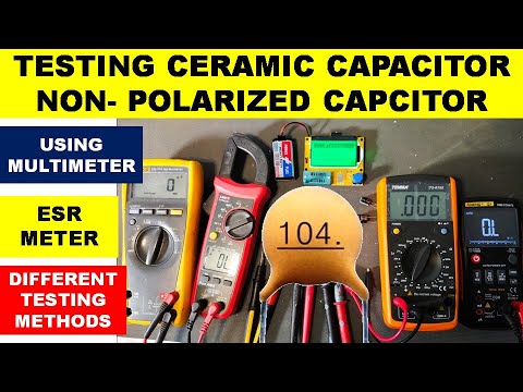 {594} How To Test Ceramic Capacitor /Non Polarized/ Non Polar/  AC Capacitor With Multimeter