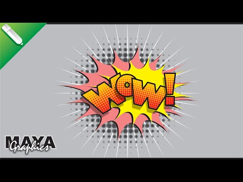 Comic Text Effect in Coreldraw | Retro Text Effect in Coreldraw | Coreldraw tutorial
