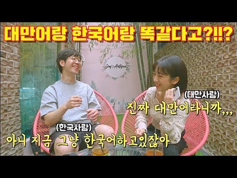 대만어랑 한국어 단어 비교 | 한국어 배우려면 대만어 할줄 알면 된다는 썰이 있던데...