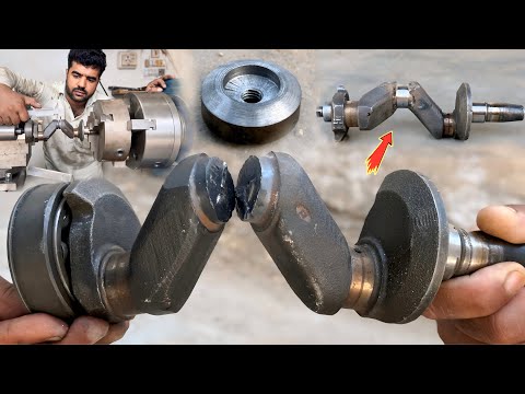 Engineering Repair Project: Crankshaft Was Shattered Restored with TIG Welding & Precision Machining