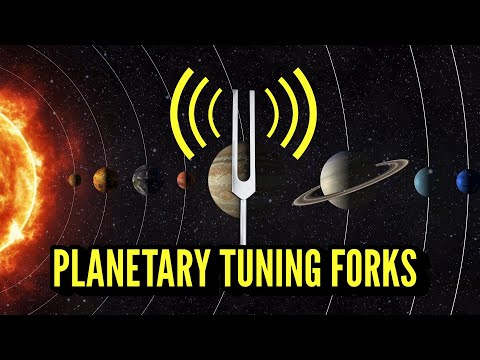 Every Planetary Tuning Fork Frequency, Explained 🌌 (Space Sounds, Brown Noise)