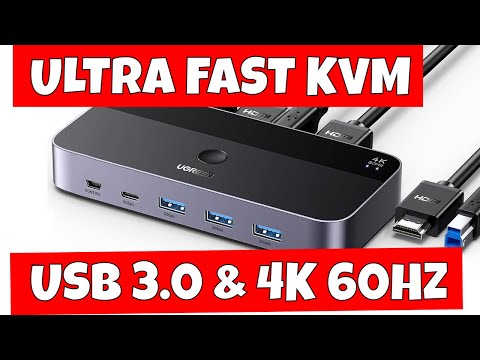 BEST Value FAST USB 3 0 5gbps Type C KVM Switch UGREEN CM664