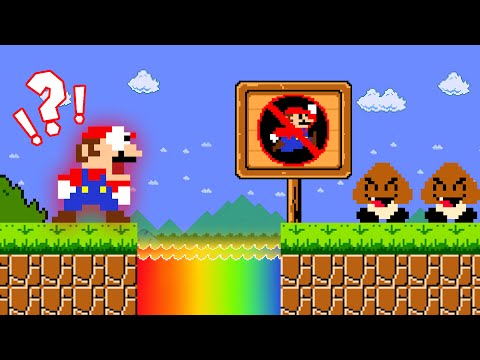 STOP JUMP! Mario Wonder But Mario Can't Jump and Forbidden here! ADN Game