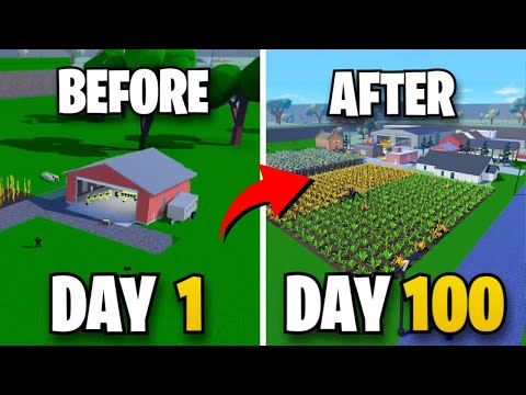 I Survived 100 Days In My Farm.. | Roblox