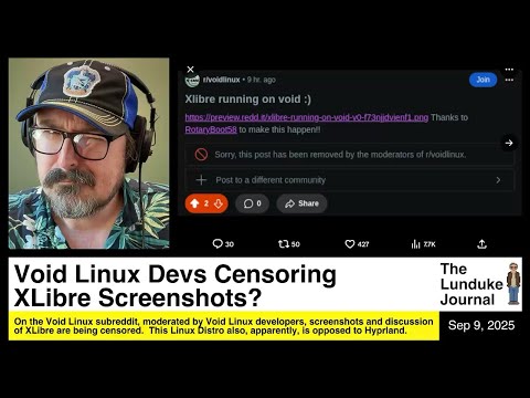 Void Linux Devs Censoring XLibre Screenshots?