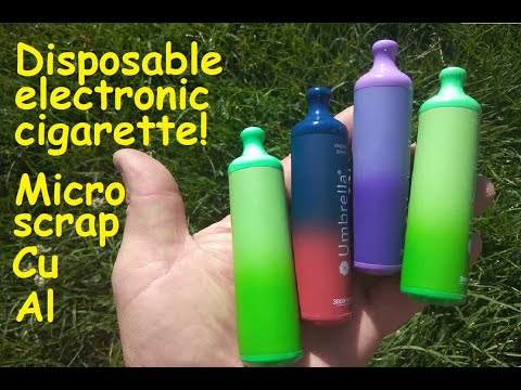 Disposable ELECTRONIC CIGARETTE - micro scrap for Cu and Al.