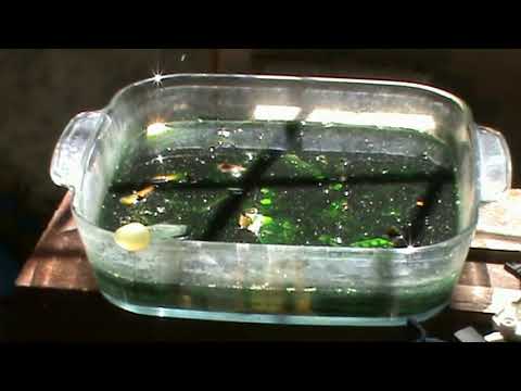 Снятие позолоты при помощи перекиси водорода и выпарка раствора БЕЗ ПОДОГРЕВА