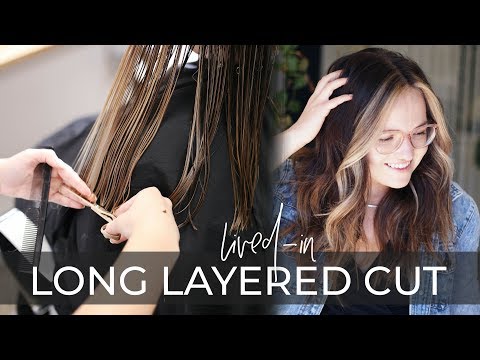 Long Layered Haircut Technique | How to Cut Lived-in Layers on Long Hair (easy tutorial!)