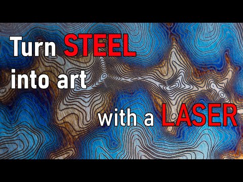 Full Color Engraving Stainless Steel With a Hobby Laser Cutter