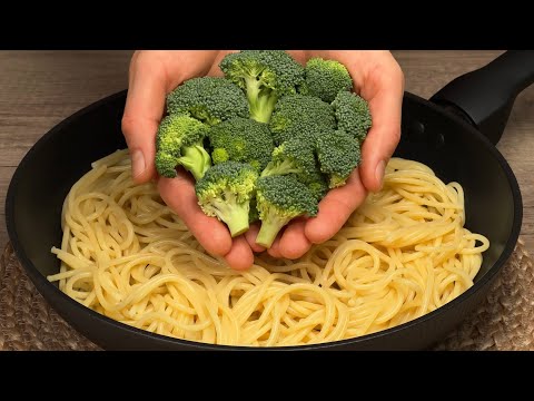 Brokkoli mit Spaghetti mischen! Diesen Trick habe ich in einem schicken Restaurant gelernt!