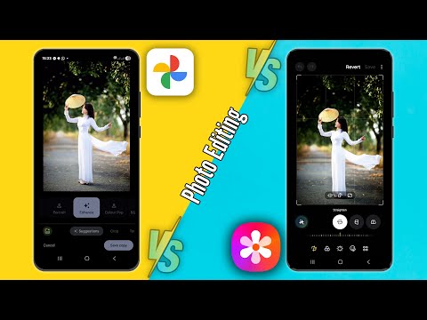 Photo Editing in Google Photos vs Samsung Gallery - AI, Auto Tone, and More