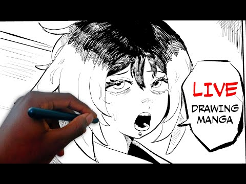 Drawing manga live (lunatic chainsaw)