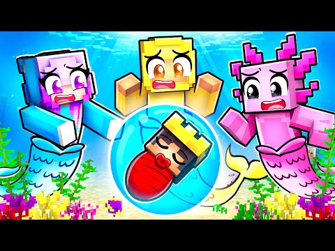 Baby Mongo Adopted by MERMAIDS Sad Story in Minecraft...