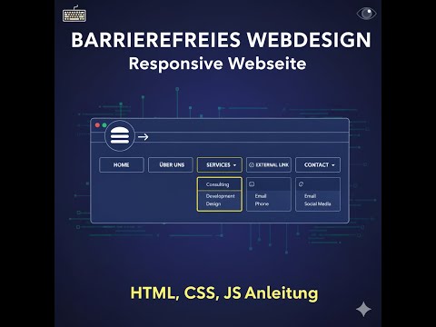 Barrierefreie Navigation erstellen: Google AI Studio Tutorial (HTML/CSS)