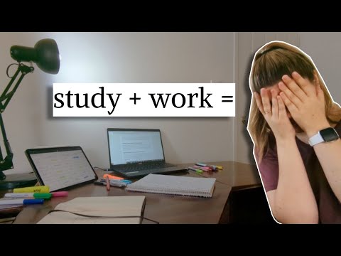 how to study while working full time (realistic)