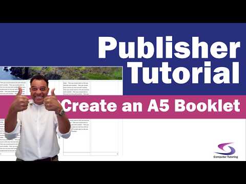 Publisher Tutorial: Create and Print an A5 Booklet - See how you can create a brochure in Publisher