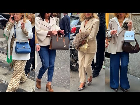 MILAN FASHIONABLE STREET TRENDS | ITALY OUTFITS FASHION IN SPRING 2025 | LUXURY SHOPPING WALK