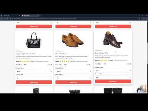 E-commerce full stack development