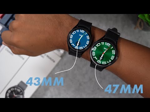 Samsung Galaxy Watch 6 Classic - 43mm vs 47mm SIZE Comparison on WRIST!