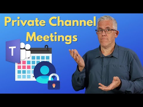 How to schedule a meeting in Private Channels in Microsoft Teams