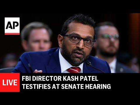 LIVE: FBI Director Kash Patel testifies at Senate hearing