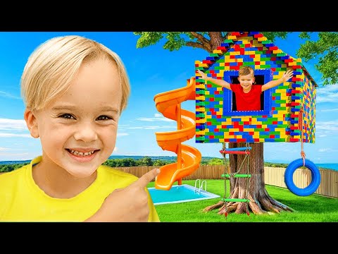 Chris built a Lego tree house and other adventures with friends!