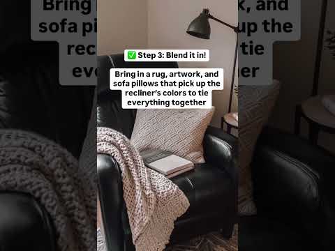 Don't Let that Ugly Recliner Keep You from Having a Beautiful Room! #homedecor #interiordesign