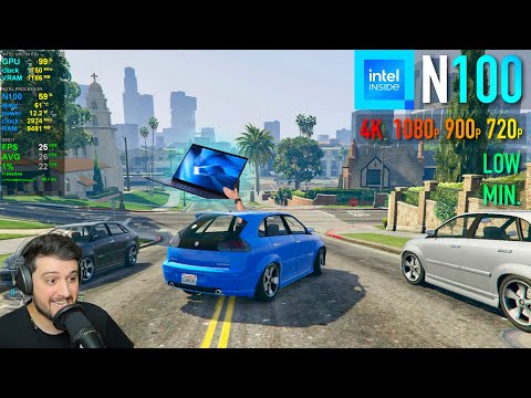 The Intel N100 + UHD Graphics in GTA 5 - Could be Worse.....
