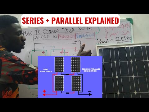 How to Wire Solar Panels in Series Parallel Connection  Step by Step Tutorial