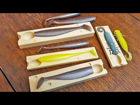 ЛИТЬЕ Силиконовых Приманок | Формы из литьевого КАМНЯ | РОЗЫГРЫШ ПРИМАНОК