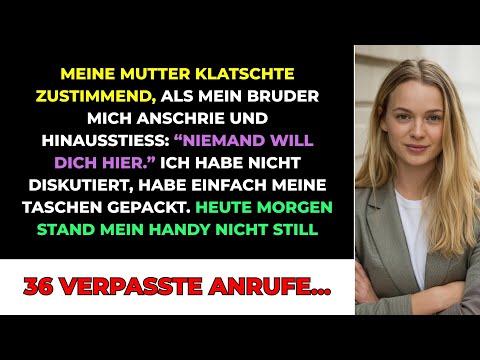 Meine Mutter Klatschte, Als Mein Bruder Mich Anschrie Und Rauswarf: "Niemand Will Dich Hier." Ich...