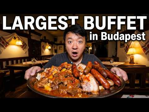 INSIDE the LARGEST Traditional Hungarian All You Can Eat BUFFET in Budapest!