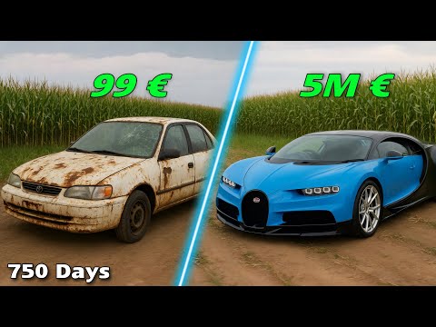 Full 683 Days To Revive An Old Car Into A Bugatti Supercar
