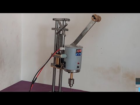 How to Build a Mini Precision Drill Press? | DIY Bench Drill with Speed Control & LCD Display