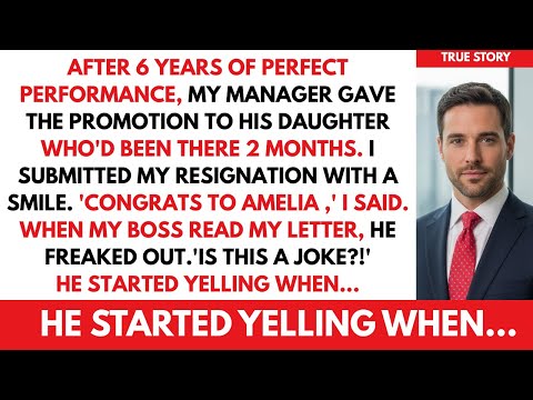 Manager Gave Promotion To His Daughter After My Perfect Performance — My Resignation Made Him Panic.
