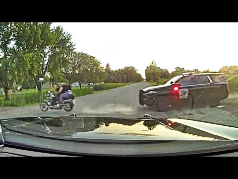 Wanted Felon On Motorcycle Leads Police Down Bumpy Dirt Road Before Crashing