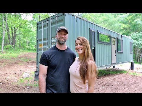 TIMELAPSE- Raw Land to DREAM OFF GRID PROPERTY (with shipping container cabin)