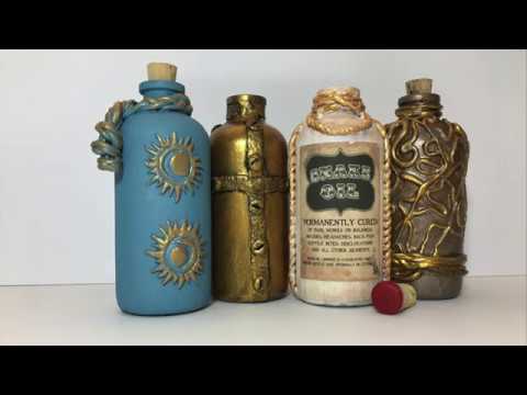 DIY Polymer Clay Bottles Jars Tutorial