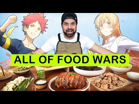 I Made Over 30+ FOOD WARS Dishes!