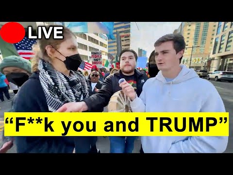 IRL Confronting Anti-Trump & Anti-Elon Protesters