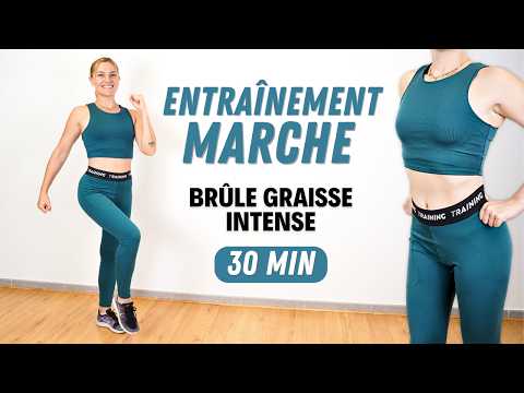 👟 30 Min - CARDIO MARCHE ACTIVE 🔥 Brûle Graisse INTENSE SANS IMPACTS | Marine BIREN - FlashFitHome