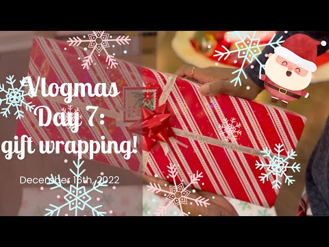 vlogmas: gift wrapping