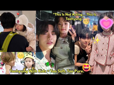 Taehyung is the Best Dad Uncle! Seeing his interactions with kids makes your heart melt😭