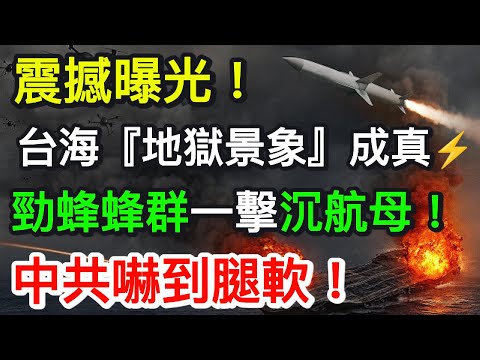 震撼曝光！台海「地獄景象」成真⚡勁蜂蜂群一擊沉航母　中共嚇到腿軟！｜北美王律觀台海第486期｜Taiwan’s “Hellscape” Becomes Reality⚡Jin-Bee  Sinks