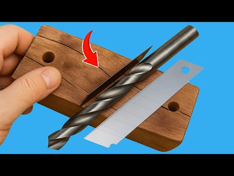 Drill Bit Sharpening Method of 65-Year-Old Japanese Mechanic - Fast and Effective!