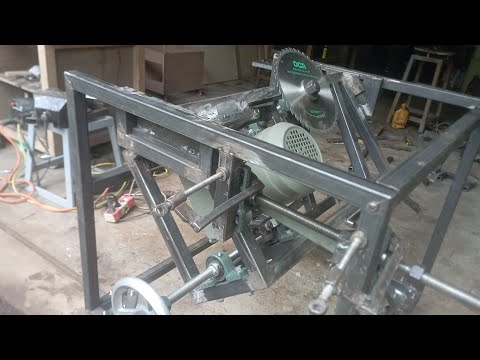 Setem kemiringan 45 drajad table saw dinamo induksi