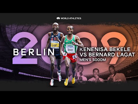 Kenenisa Bekele 🇪🇹 vs Bernard Lagat 🇺🇸 over 5000m | World Athletics Championships Berlin 2009