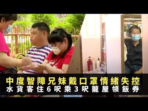 TVB星期日檔案 中度智障兄妹戴口罩情緒失控 外出散步同行家長備受指責 水貨客住6呎乘3呎籠屋領飯券 -TVB News -香港新聞