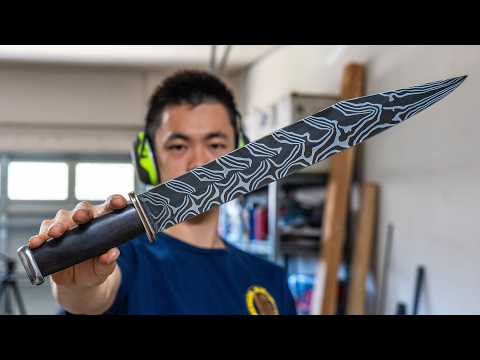 Making a Damascus Viking Seax