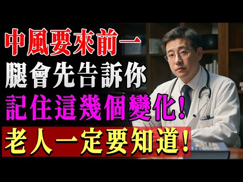 醫師警告！八成腦中風都是從腿開始出現警訊，60歲後這7大徵兆千萬不能忽視！